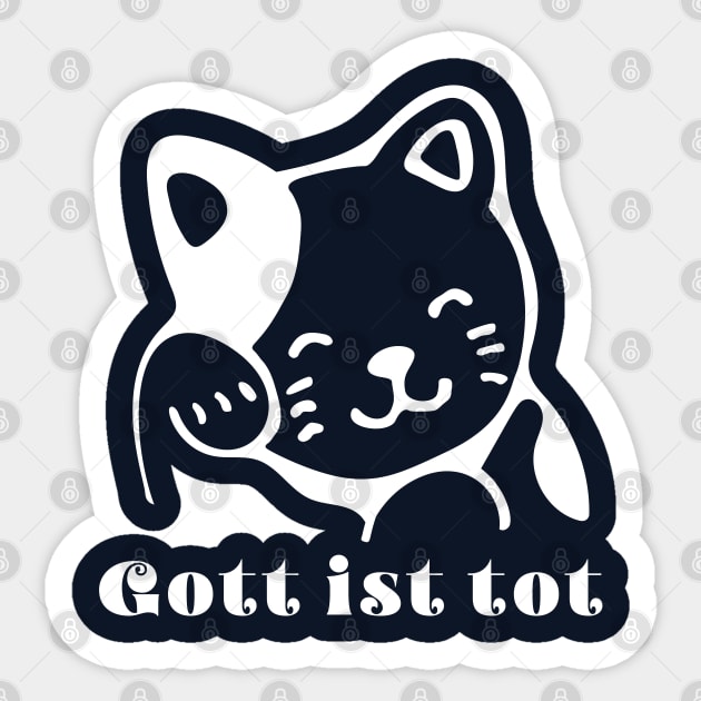 good luck cat Sticker by artbleed